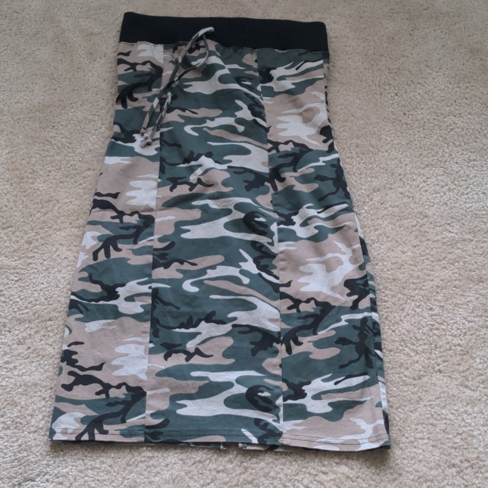 NWT Camouflage tube dress